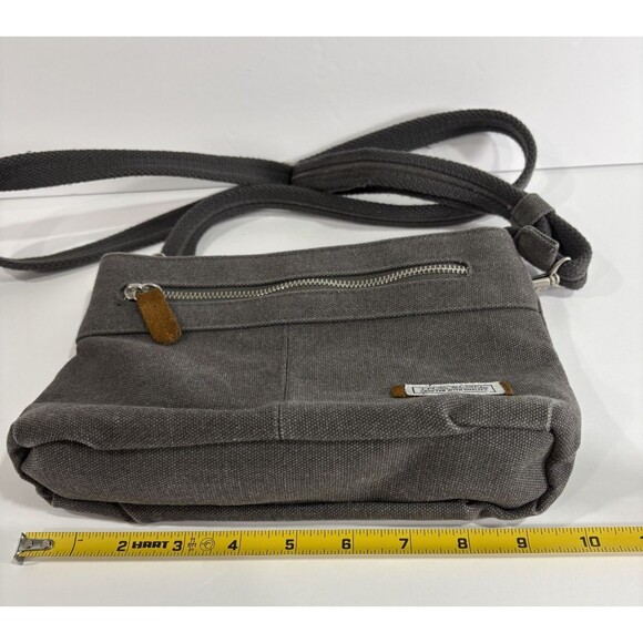 Travelon Anti-Theft Heritage Crossbody Bag Gray RFID Slash-Resistant Purse - Picture 12 of 13
